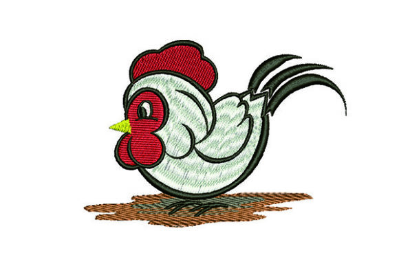 Cute Chicken: A Seasonal Embroidery Gem for Holiday Creations
