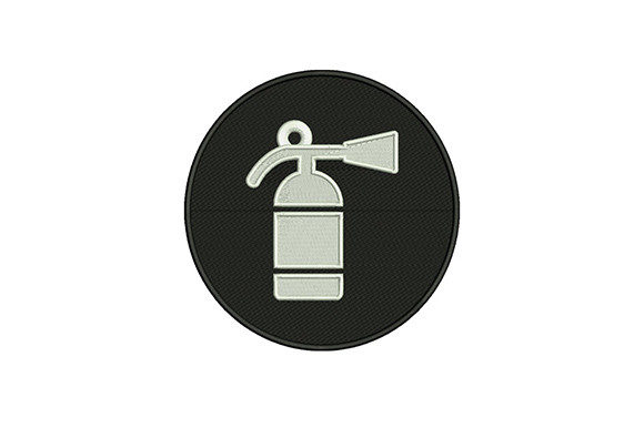 Fire Extinguisher Icon: A Unique Embroidery Gift Idea