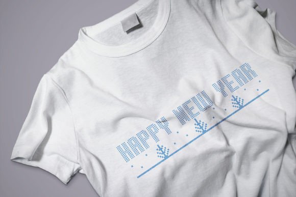 Happy New Year Embroidery Style Review