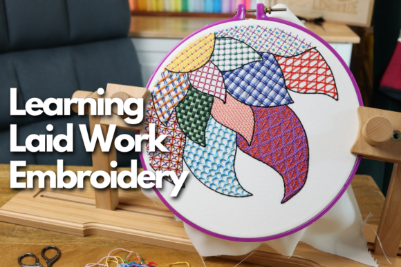 Learning Laid Work Embroidery for Boutique Sweatshirts