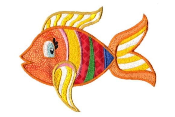Orange Tropical Fish Embroidery Review
