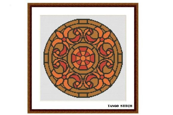 Stained Glass Orange Ornament Embroidery Review