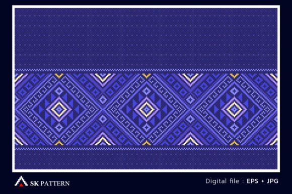Vector Embroidery Abstract Background Review