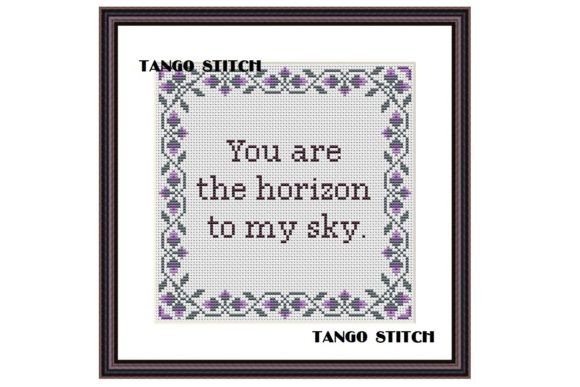 You Are the Horizon to My Sky Embroidery